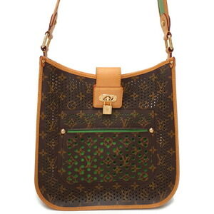 Louis Vuitton Monogram Leather Brown Perforated Musette Shoulder Bag